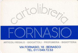 Calendarietto - Cartolibreria - Fornasio - Beinasco - Anno 1989 - Petit Format : 1981-90