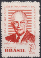 1960 Brasilien AEREO * Mi:BR 974, Sn:BR C93, Yt:BR PA81, Visit Of Dwight D. Eisenhower To Brazil - Unused Stamps