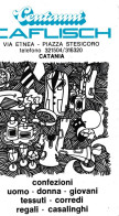 Calendarietto - Centanni - Caflisch - Catania - Anno 1989 - Petit Format : 1981-90