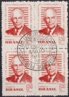 1960 Brasilien AEREO ° Mi:BR 974, Sn:BR C93, Yt:BR PA81, Visit Of Dwight D. Eisenhower To Brazil - Used Stamps