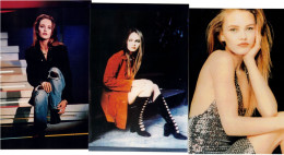 3 TRÈS BELLES PHOTOGRAPHIES 10 X 15 Cm : VANESSA PARADIS - BELLE ET SEXY - Famous People