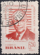 1960 Brasilien AEREO ° Mi:BR 974, Sn:BR C93, Yt:BR PA81, Visit Of Dwight D. Eisenhower To Brazil - Usados