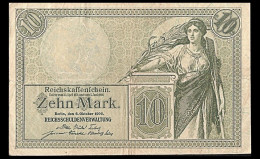 # # # Banknote Deutschland (Germany) (Dt. Reich) 10 Mark 1908 # # # - 10 Mark