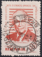 1960 Brasilien AEREO ° Mi:BR 974, Sn:BR C93, Yt:BR PA81, Visit Of Dwight D. Eisenhower To Brazil - Usados