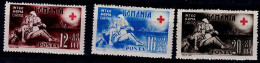 ROMANIA 1943 RED CROSS MI No 757-9 MNH VF!! - Neufs