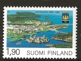Finland 1989 350th Anniversary Of The City Of Savonlinna, Mi  1089 MNH(**) - Neufs