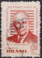 1960 Brasilien AEREO ° Mi:BR 974, Sn:BR C93, Yt:BR PA81, Visit Of Dwight D. Eisenhower To Brazil - Luchtpost