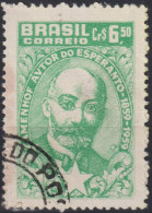 1960 Brasilien ° Mi:BR 975, Sn:BR 905, Yt:BR 691, Ludwig Lazarus Zamenhof (1859-1917), Inventor Of Esperanto - Oblitérés