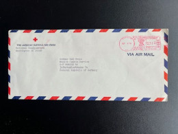 UNITED STATES USA 1976 LETTER WASHINGTON TO MUNICH 08-09-1976 VERENIGDE STATEN AMERIKA AMERICA RED CROSS - Storia Postale