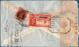 Bahrain 1942 Censored Airmail Cover Franked George VI ½ + 2 A - Bahreïn (...-1965)