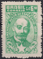 1960 Brasilien * Mi:BR 975, Sn:BR 905, Yt:BR 691, Ludwig Lazarus Zamenhof (1859-1917), Inventor Of Esperanto - Nuovi