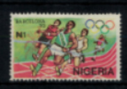 Nigéria - "J.O. D'été à Barcelone : Course" - Oblitéré N° 589 De 1992 - Nigeria (1961-...)