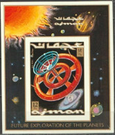 Ajman 1971, Space, Future Exploration, Block  IMPERFORATED - Azië