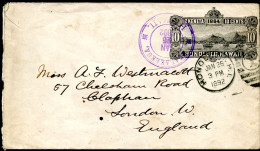 Hawaii PSE U5 Kealakekua Hawaii - London UK 1892 - Hawaii