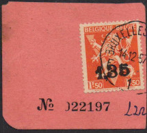 Belgique 1946 Lion Héraldique Surcharge Ghislenghien  COB 724DD  Cote >3,50€ - Oblitérés