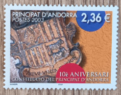 Andorre - YT N°577 - 10e Anniversaire De La Constitution - 2003 - Neuf - Neufs