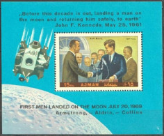 Ajman 1971, Space, Kennedy, Block - Kennedy (John F.)