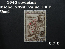 Russia Soviet 1940, Russland Soviet 1940, Russie Soviet 1940, Michel 782A, Mi 782A, Used   [06] - Used Stamps