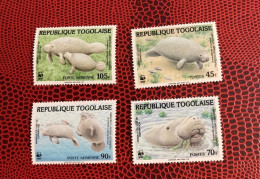 TOGO WWF 1984 4v Neuf MNH ** Mi 1763 / 1766 Marine Mammals TOGOLAISE - Autres & Non Classés