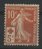 N° 147 Neuf Sans Charnière ** (MNH) Cote 100 € Type Semeuse / Croix Rouge. TB - Neufs