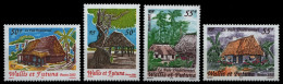 Wallis & Futuna 2002 - Mi-Nr. 817-820 ** - MNH - Traditionelle Häuser - Ungebraucht