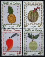 Wallis & Futuna 2001 - Mi-Nr. 801-804 ** - MNH - Früchte / Fruits - Unused Stamps