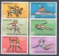 Romania 1972 Mi 3012-3017 MNH  (ZE4 RMN3012-3017) - Handball