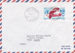 BENIN--1981--Lettre De PARAKOU Pour CHATOU-78 (France),tp 50 Ans 1ère Liaison Paris-New-york(avion) Seul Sur Lettre - Benin – Dahomey (1960-...)