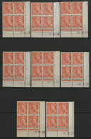 N° 408 Neufs Sans Charnière ** (MNH) 8 Blocs Avec Coin Daté Tous Différents Voir Description - 1930-1939