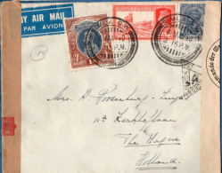 British India Simla 4 May 1940 To The Hague Netherlands Franked 1937 2 + 3½ A + 1 R, Double Censorship - WW2