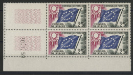 SERVICE N° 19 25 Fr Neuf Sans Charnière ** (MNH) Avec Coin Daté Du 30/1/59. TB - Dienstzegels