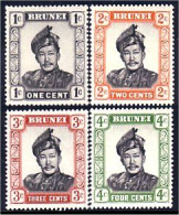 224 Brunei 1c To 4c MH * Neuf Avec CH (BRU-1) - Brunei (...-1984)