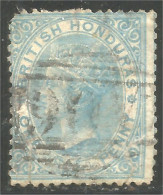 220 British Honduras 1877 Queen Victoria 1p Blue Perf 14 (BRH-43) - Honduras Británica (...-1970)