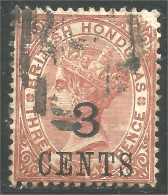 220 British Honduras 1888 Queen Victoria 3 CENTS Surcharge On 3p (BRH-46) - Britisch-Honduras (...-1970)