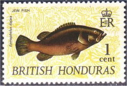 220 British Honduras Poisson Jew Fish MNH ** Neuf SC (BRH-1a) - British Honduras (...-1970)