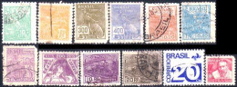 212 Brazil Collection 12 Timbres (BRE-129) - Lots & Serien