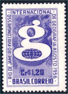 212 Brazil Geographical Congress MH * Neuf CH (BRE-112) - Géographie