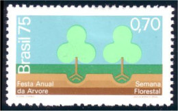 212 Brazil Journee De L'arbre Tree Day MH * Neuf CH (BRE-102a) - Ungebraucht