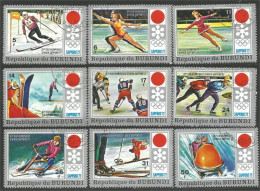 233 Burundi Ice Hockey Glace Patinage Skating Ski Bobsled Skiing (BUR-200) - Wintersport (Sonstige)