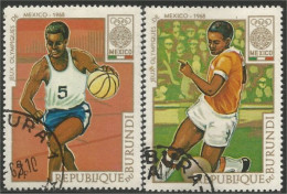 233 Burundi Bastketball Football Soccer Mexico 1968 Olympiques (BUR-163) - Estate 1968: Messico