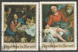 233 Burundi Tableaux Religieux Mayno Van Dyck Religious Paintings (BUR-154) - Religione