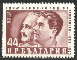 230 Bulgarie 1952 George Dimitrov MNH ** Neuf SC (BUL-252) - Unused Stamps