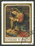 233 Burundi Corregio Vierge Enfant Virgin Child (BUR-303) - Religieux