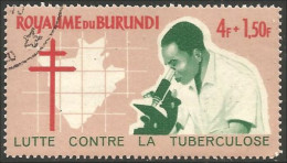 233 Burundi Microscope Carte Map Tuberculose Tuberculosis (BUR-228) - Malattie