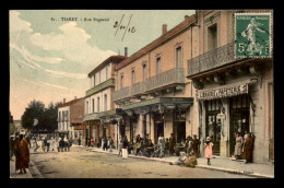 ALGERIE - TIARET - RUE BUGEAUD - CARTE COLORISEE - Tiaret