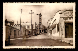 ALGERIE - TIARET - SALLE DES FETES ET EGLISE - Tiaret