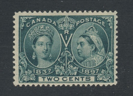 Canada Victoria Jubilee Stamp: #52-2c MLH F/VF Guide Value = $37.50 - Ongebruikt