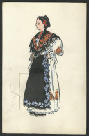 CROATIA DUBROVNIK  National Costumes - Leporello - Rukom Slikano - Handmade - Postcard (see Sales Conditions) 09843 - Croatie
