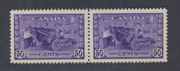 2x Canada Stamps Pair Of #261 MUNITIONS FACTORY MNH VF Guide Value = $120.00 - Neufs