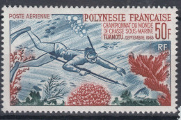 French Polynesia Polinesie 1965 Poste Aerienne Diver Mi#48 Yvert#PA 14 Mint Never Hinged (sans Charnieres) - Ungebraucht